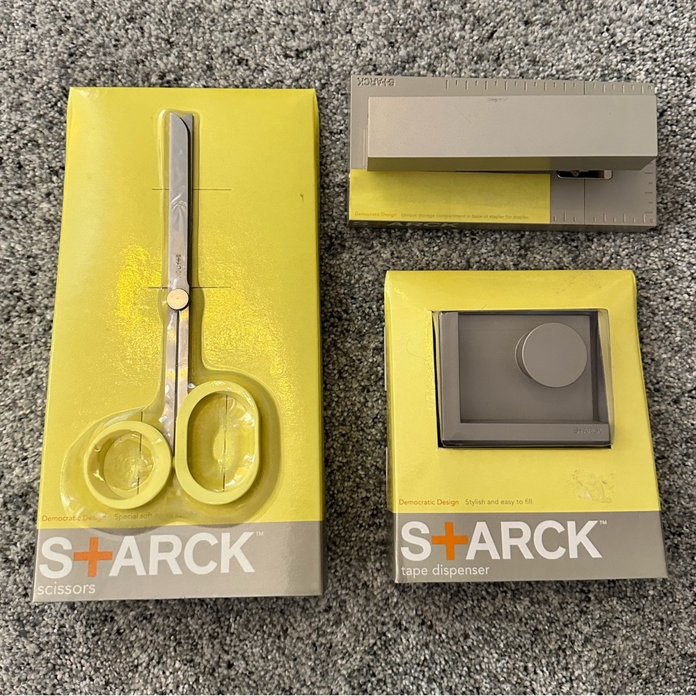 Philippe Starck Office Suite for Target - Scissors, Stapler, Tape Dispenser
